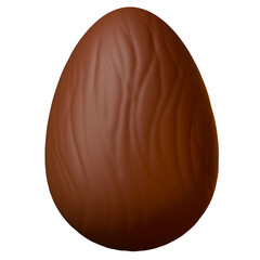 3D Chocolate easter egg