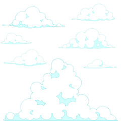 カットイラストセット_雲