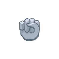 stone fist logo vector