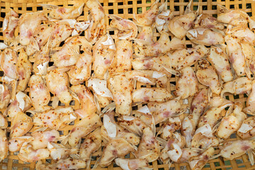 Pangasius belly sun-dried is a delicious dish