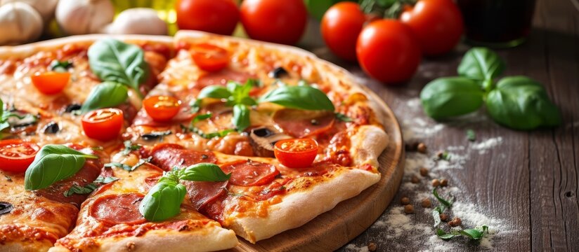 Artisan-made Image of Pizza with Quality Ingredients
