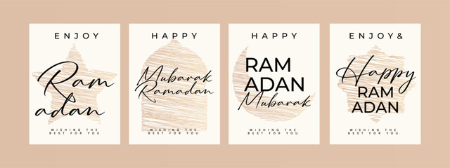 Ramadan Mubarak Background Illustration template design