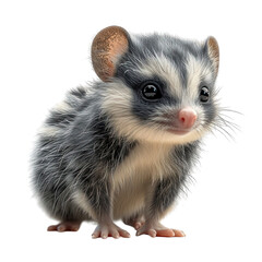 Fototapeta premium Cute Possum Isolated