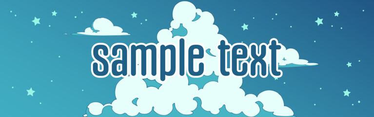 背景素材_夜空と雲