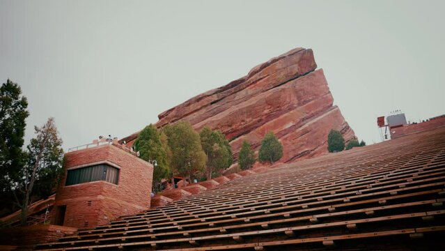 South Facing Red Rocks Amphitheatre featuring the southern rock and tower