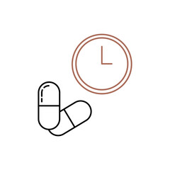 dose Icon Vector Design Template. Editable Stroke.