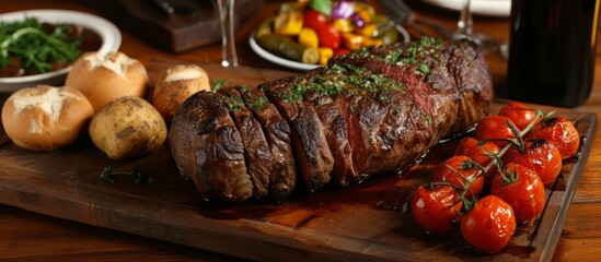 Indulge in an Exquisite Traditional Argentine Grilled Whole Beef Tenderloin Feast