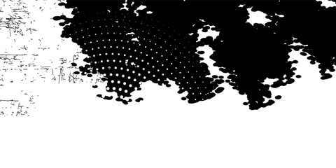 halftone scrapbooking circle pattern polka dots background dots modern grunge black background © VIRAL
