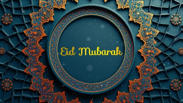 Eid Mubarak Animated. Celebrating Ramadan Kareem, Eid al-Fitr, and Eid al-Adha with the Muslim community.