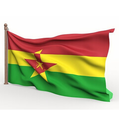 Obraz premium Guyan Flag PNG Cutout, Generative AI