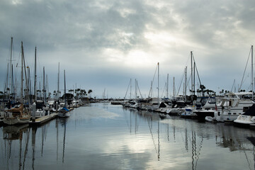 Fototapeta premium marina at dusk