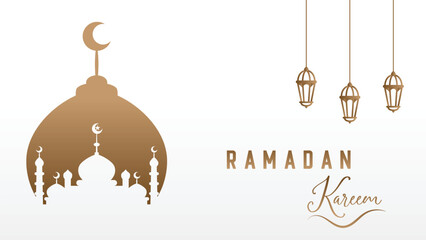 vector design for background wallpaper celebrating Ramadan, the month full of blessings