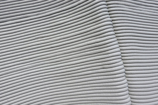 3D Printed concrete texture. architectural background