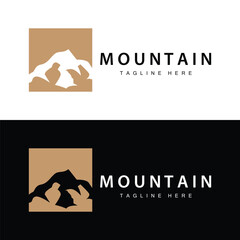 Mountain Logo Simple Design Adventure Model Silhouette Landscape Simple Modern Style Brand Product Business