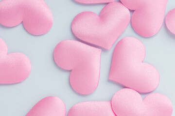 ピンクのハートの愛情のイメージ