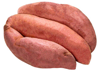 Orange Sweet potato isolated on white background, HamakoMachi Japanese Sweet Potato Isolate on white PNG File.