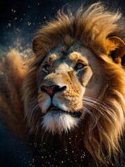 Fototapeta premium portrait of a lion