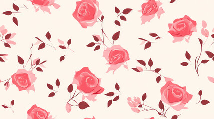 small Rose,  pattern banner wallpaper