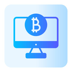 bitcoin gradient icon