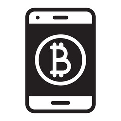 bitcoin glyph icon