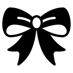 Baby ribbon glyph icon