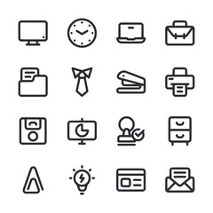 Office icon set