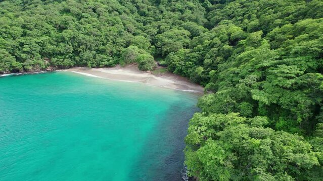 Forward shot of Playa Penca beach in Guanacaste, Costa Rica