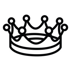 Crown icon set. Collection of crown silhouette.