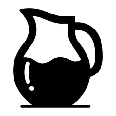 minimal water jug vector icon logo silhouette