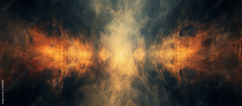 Poster mysterious abstract background transforms underground dungeon into a blurred enigma