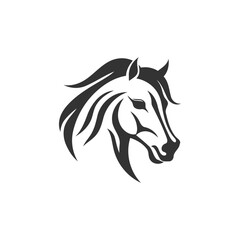 Fototapeta na wymiar Horse logo design vector template