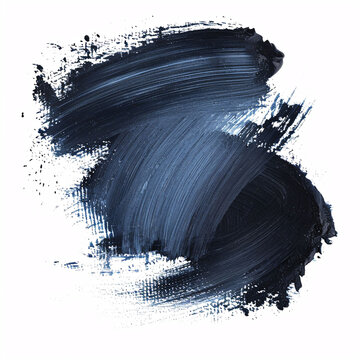 recommend clip art: Black paint stroke isolated on white background