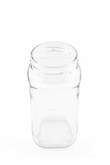 empty glass jar with screw cap