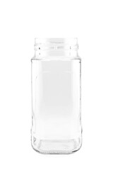 empty glass jar with screw cap