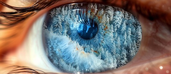 Crystal Clear View through Contact Lenses Reveals Stunning Nature