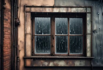 old wooden window