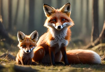 red fox cub