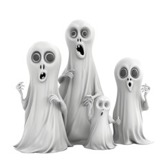 Obraz premium Cartoon Ghouls PNG Cutout, Generative AI