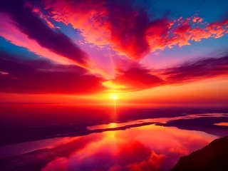 Foto auf Acrylglas Antireflex sunset over the sea © Rewat