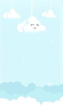 sky clouds background template