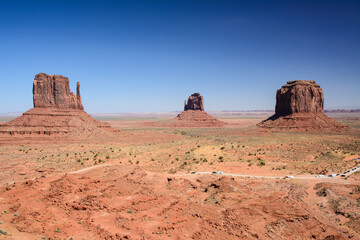 Fototapeta na wymiar Rock formations at Monument Valley, USA