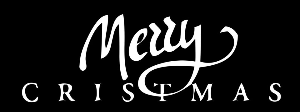 merry cristmas font. Typography decorative elegant  lettering for logo. vector illustration. stock image.