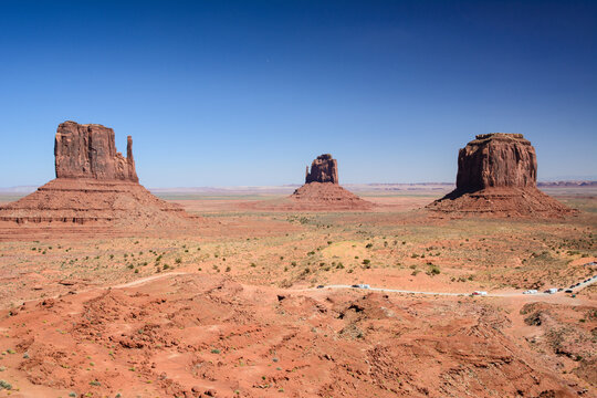 Rock formations at Monument Valley, USA