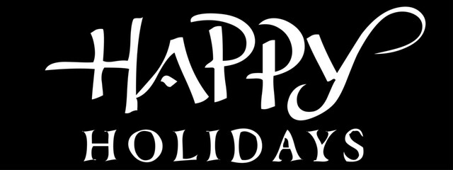 happy holiday font. Typography decorative elegant  lettering for logo. vector illustration. stock image.