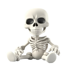 Cartoon Bone PNG Cutout, Generative AI