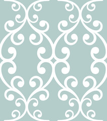 Orient light blue and white classic pattern. Seamless abstract background with vintage elements. Orient pattern. Ornament for wallpapers and packaging