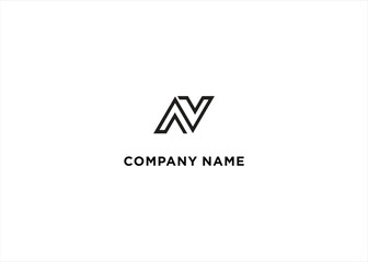 Fototapeta premium N alphabet letter logo icon in black and white