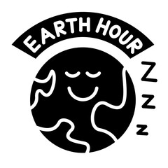 Earth Hour Icon
