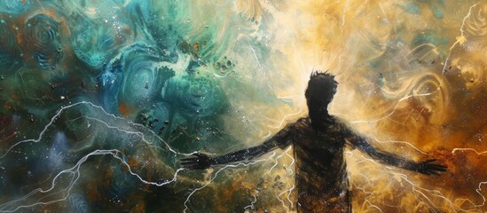 Endless Power: His Energy Shines in Mixed Media Art