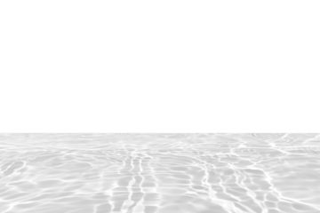 White water with ripples on the surface. Defocus blurred transparent white colored clear calm water surface texture with splashes and bubbles. Water waves with shining pattern texture background.